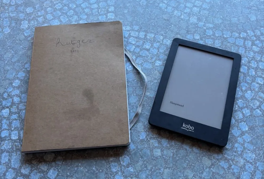 ereader-dagboek-fietsvakantie-ontspanning