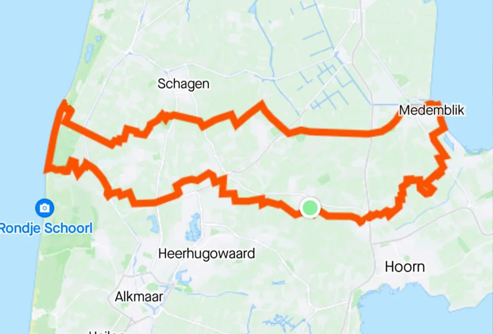 Fietsen kust naar kust Nederland