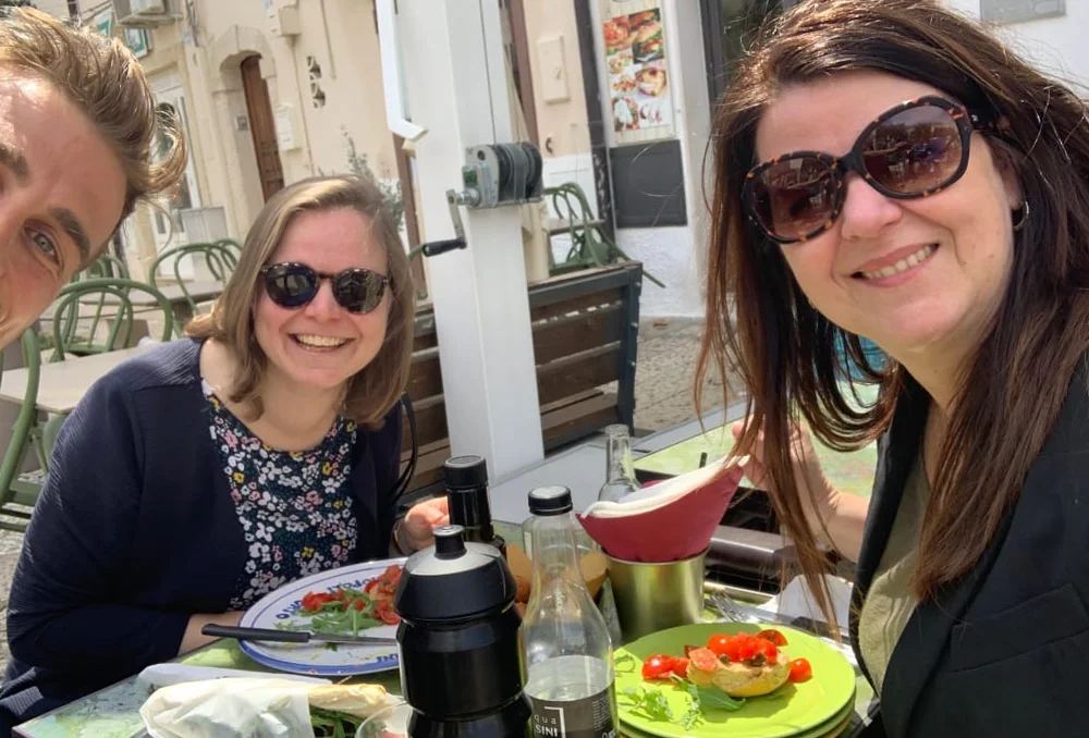 Selfie Rudi Rides met Saskia en Carola van Ciaotutti