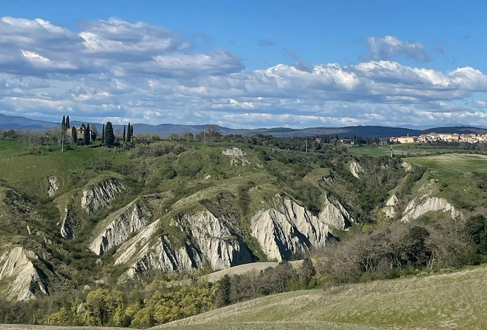 Uitzicht fietsvakantie Italië