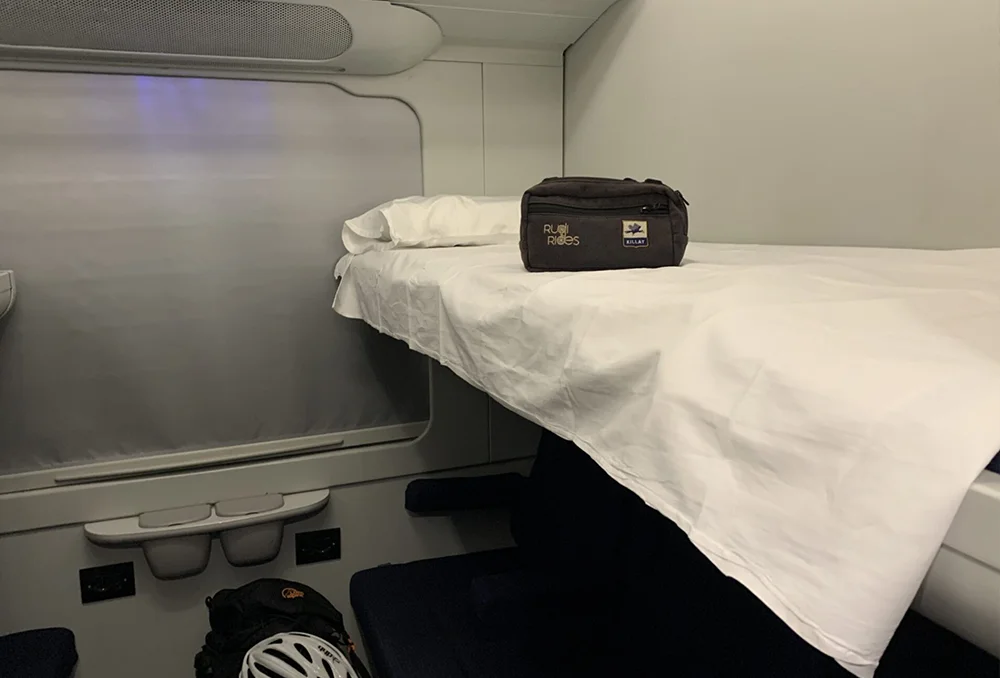Slaapcoupe Intercity Notte Intercity Notte in Italië met slaapcoupé voor 4 personen.