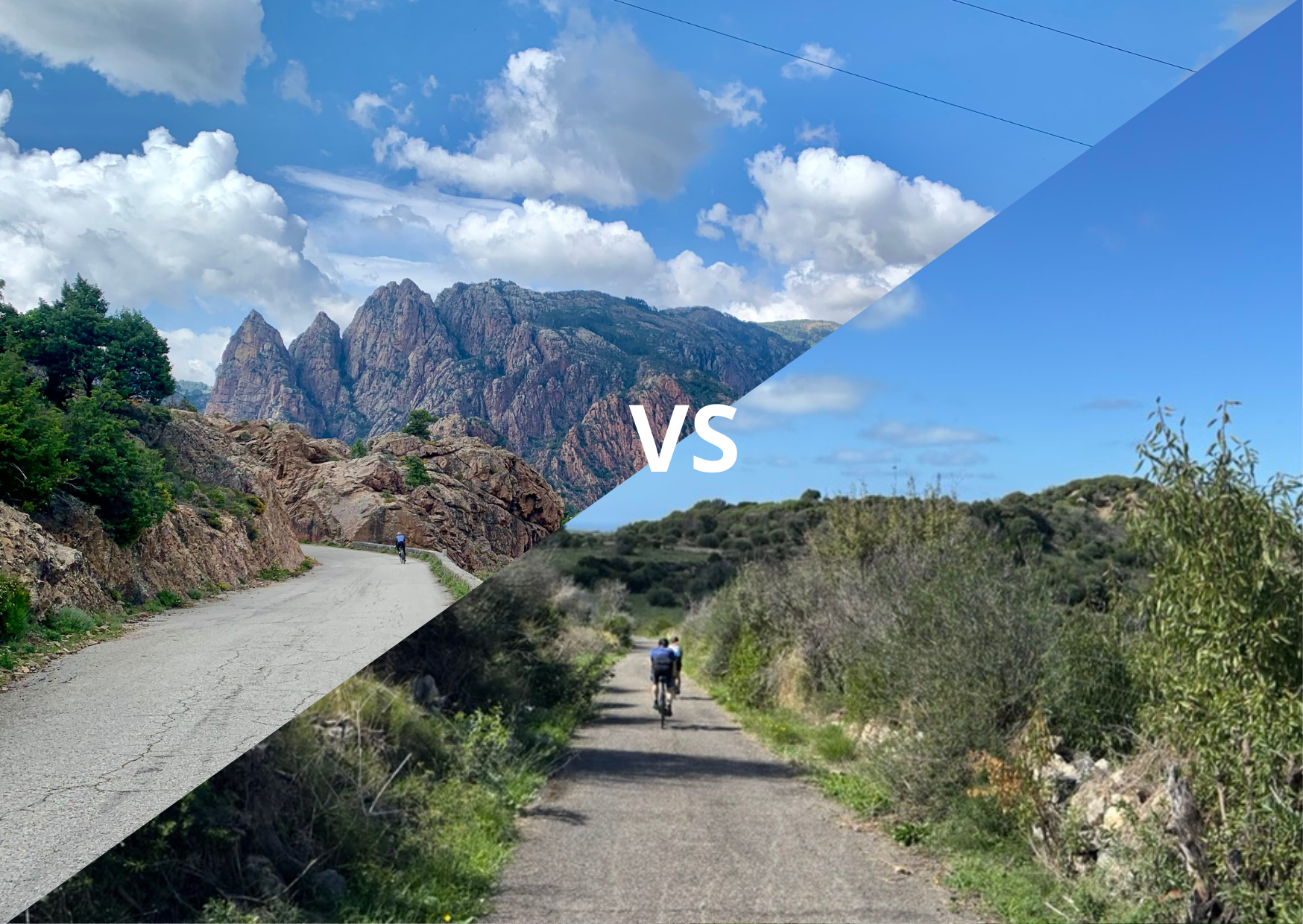Kiezen tussen Corsica en Sardinie voor een fietsvakantie